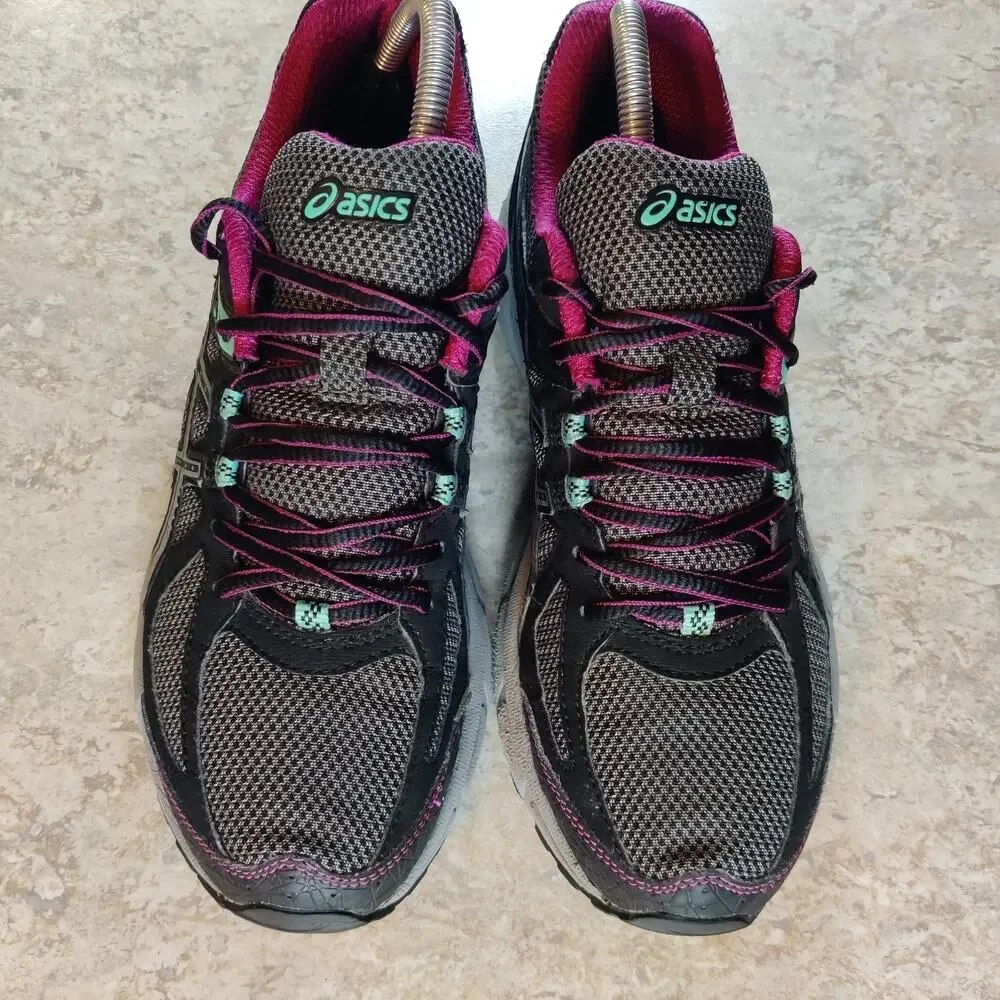 Asics Gel Sonoma‎ Hiking Shoes Women's 9 Gray Purple Trail Running Jogging T774N